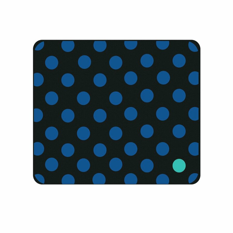 OTM Classic Prints Black Mouse Pad, Dotty Gone Blue