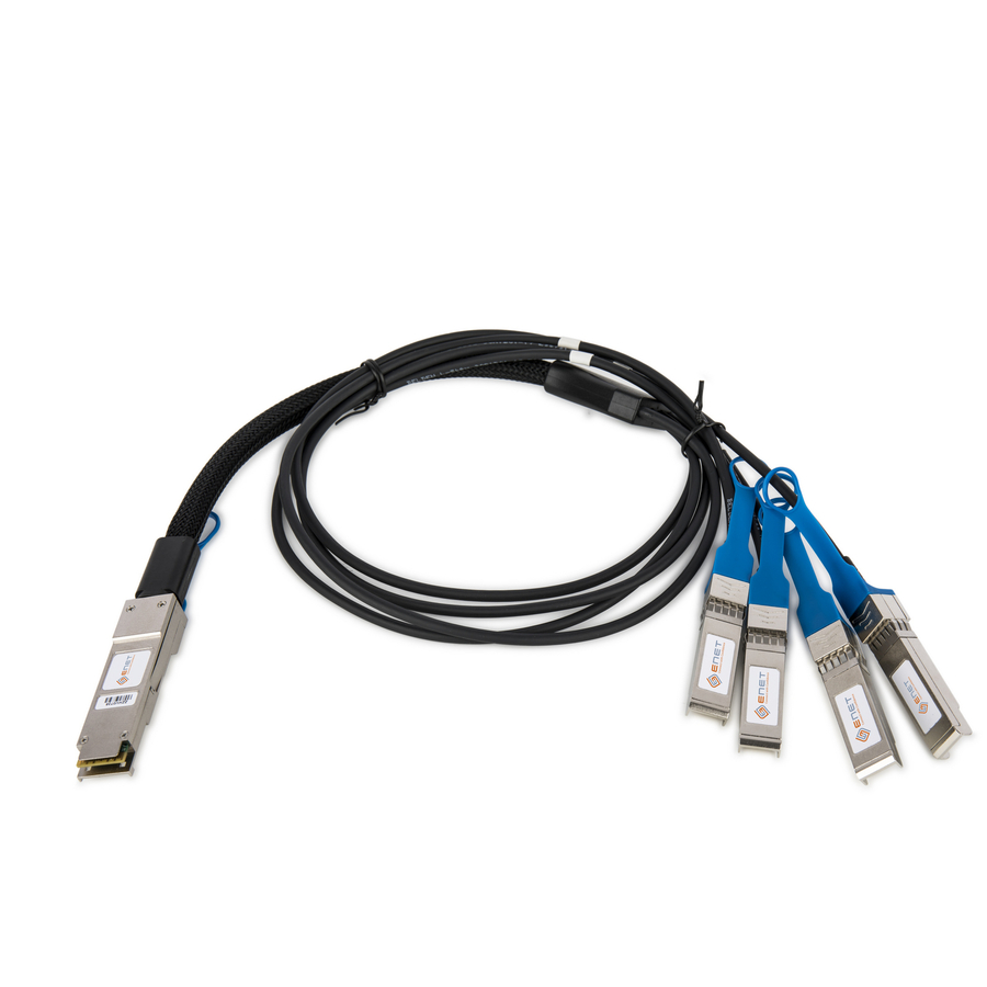 ENET Cisco Compatible QSFP-4SFP10G-CU5M TAA Compliant Functionally Identical QSFP+ to 4x SFP+ Breakout Direct-Attach Cable Passive 5m