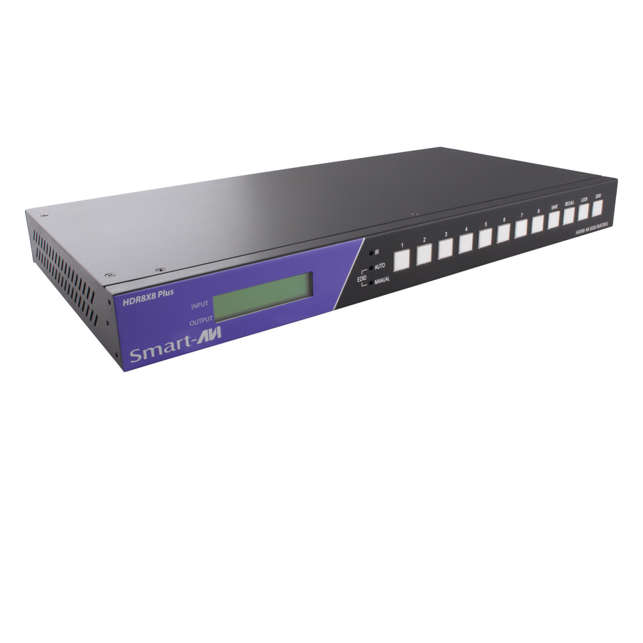 SmartAVI 4K Resolution 8x8 HDMI Router with IR Remote