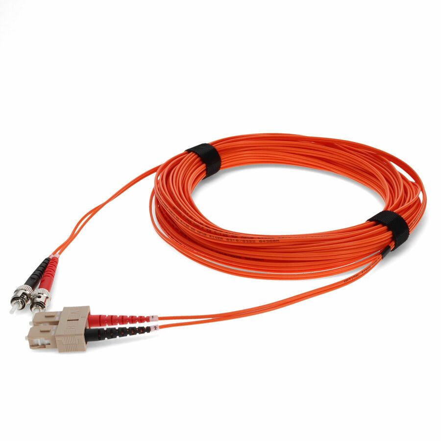 AddOn ADD-ST-SC-50M6MMF Fiber Optic Duplex Network Patch Cable