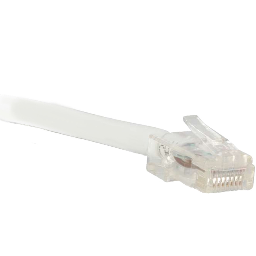 ENET Cat5e White 4 Foot Non-Booted (No Boot) (UTP) High-Quality Network Patch Cable RJ45 to RJ45 - 4Ft