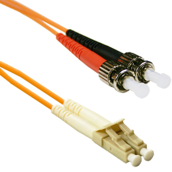 ENET 6M ST/LC Duplex Multimode 62.5/125 OM1 or Better Orange Fiber Patch Cable 6 meter ST-LC Individually Tested