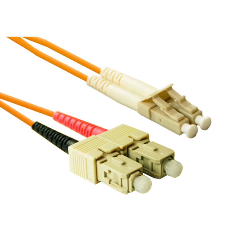ENET 30M SC/LC Duplex Multimode 62.5/125 OM1 or Better Orange Fiber Patch Cable 30 meter SC-LC Individually Tested