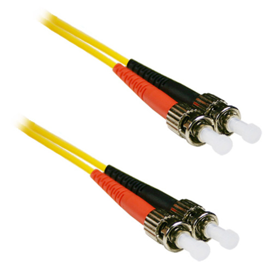 ENET 8M ST/ST Duplex Single-mode 9/125 OS1 or Better Yellow Fiber Patch Cable 8 meter ST-ST Individually Tested