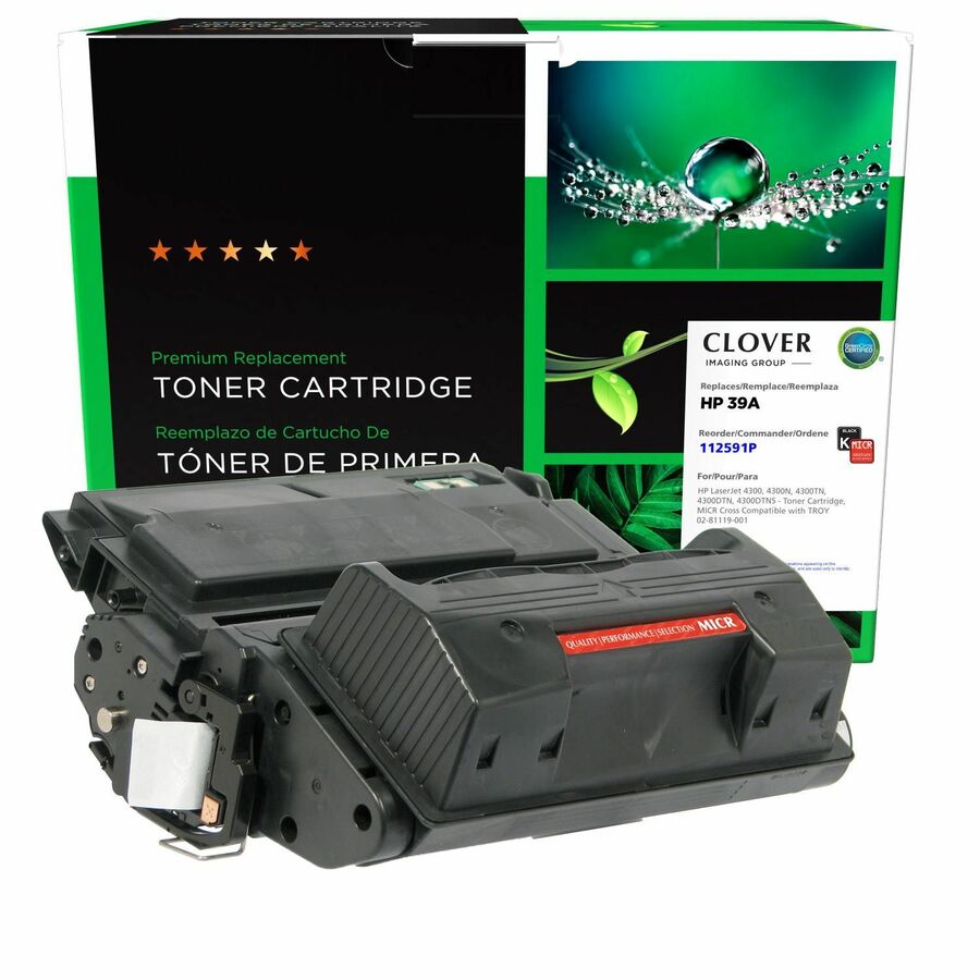 Clover Imaging Remanufactured MICR Toner Cartridge for HP Q1339A, TROY 02-81119-001