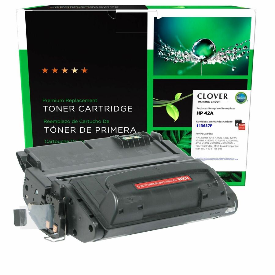 Clover Imaging Remanufactured MICR Toner Cartridge for HP Q5942A, TROY 02-81135-001