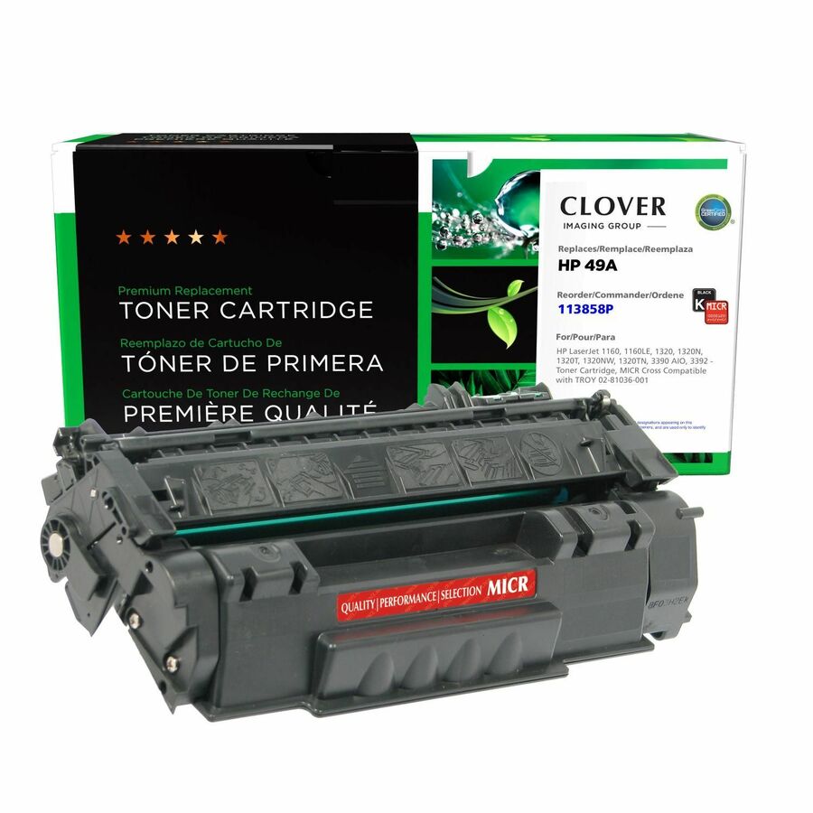 Clover Imaging Remanufactured MICR Toner Cartridge for HP Q5949A, TROY 02-81036-001