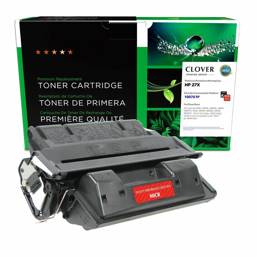 Clover Imaging Remanufactured High Yield MICR Toner Cartridge for HP C4127X, TROY 02-18944-001
