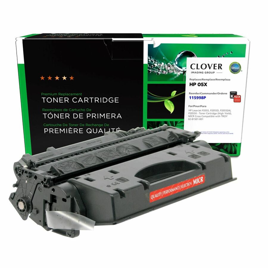 Clover Imaging Remanufactured High Yield MICR Toner Cartridge for HP CE505X, TROY 02-81501-001