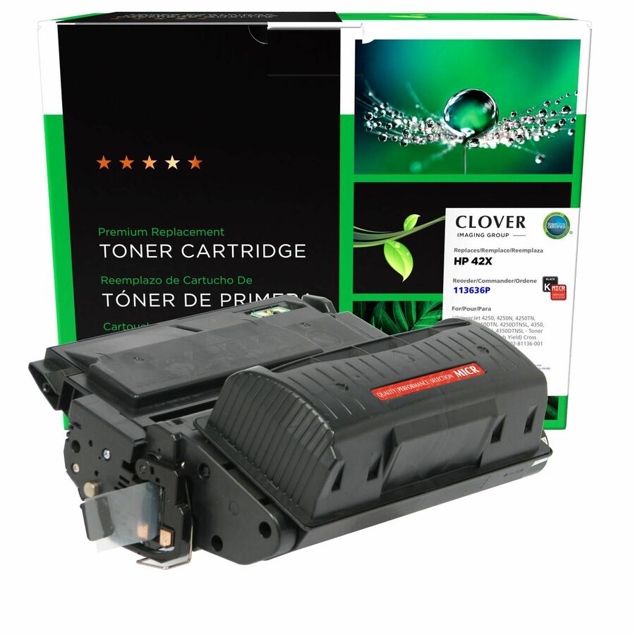 Clover Imaging Remanufactured High Yield MICR Toner Cartridge for HP Q5942X, TROY 02-81136-001