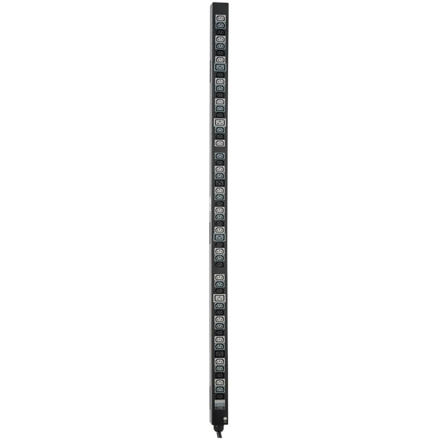 Tripp Lite by Eaton 8.6/12.6kW 3-Phase Vertical PDU Strip, 208V Outlets (42 C13 & 12 C19), 0U Rack-Mount, Accessory for Select ATS PDUs