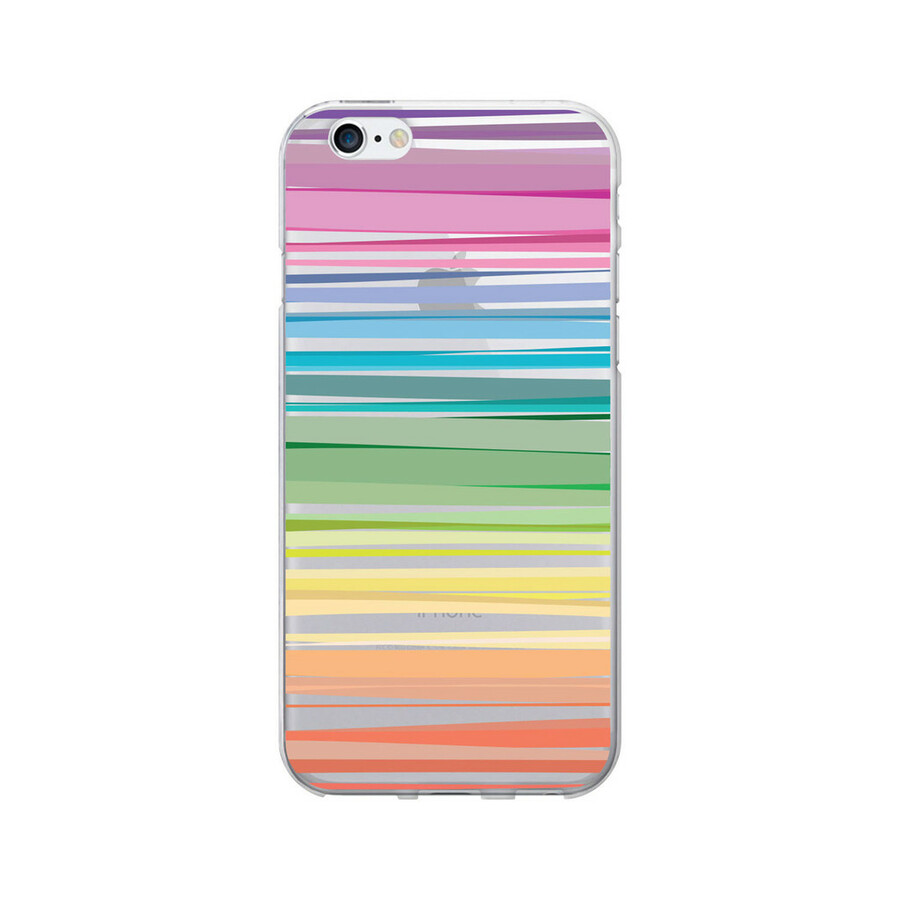 OTM Classic Prints Clear Phone Case, Pastel Stripes