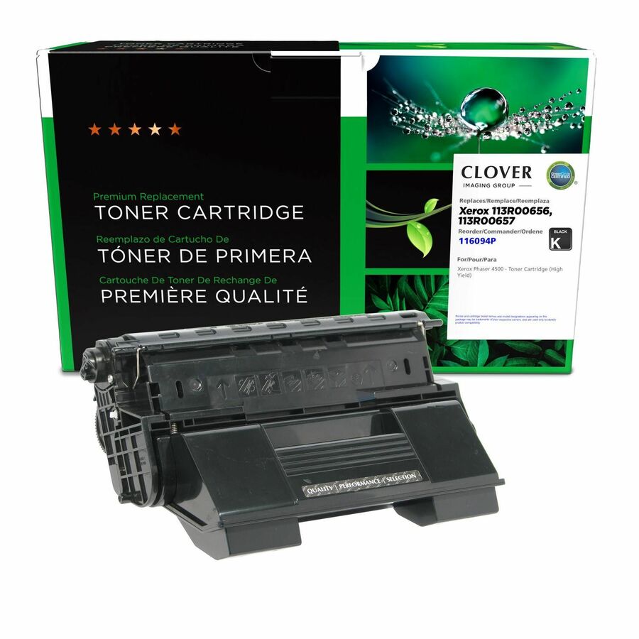 Clover Imaging Remanufactured High Yield Toner Cartridge for Xerox 113R00656/113R00657