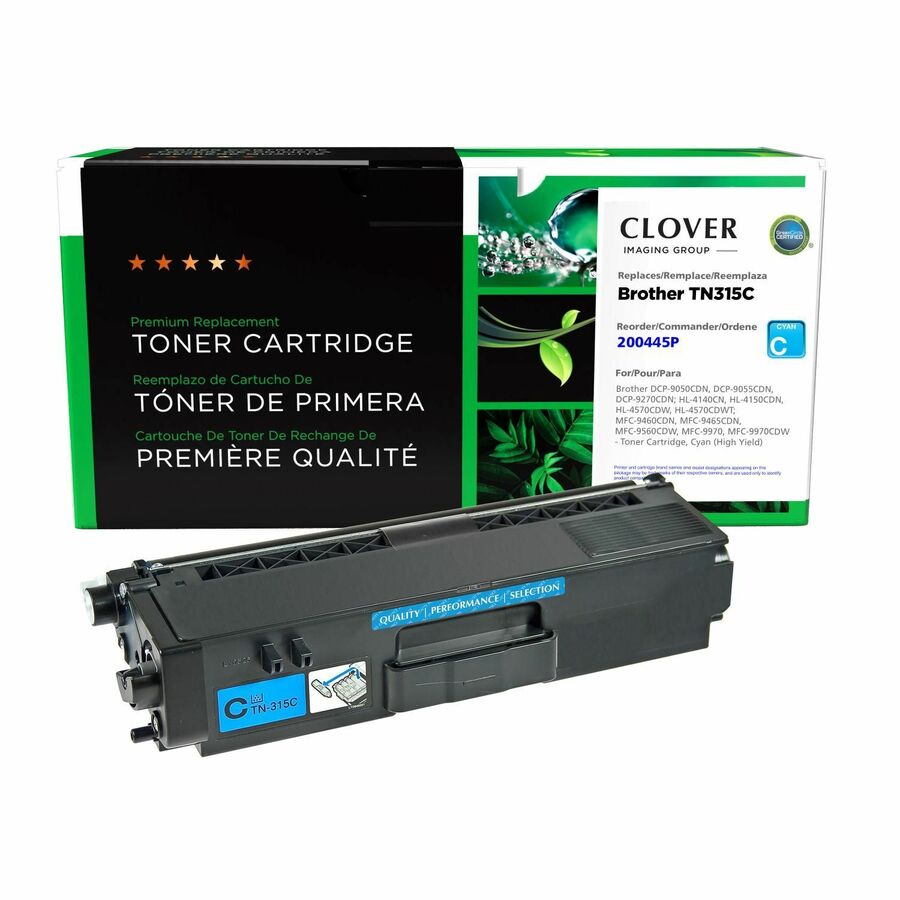 Clover Imaging Remanufactured High Yield Cyan Toner Cartridge for Brother TN315