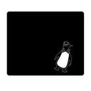 OTM Critter Prints Black Mouse Pad, Penquin