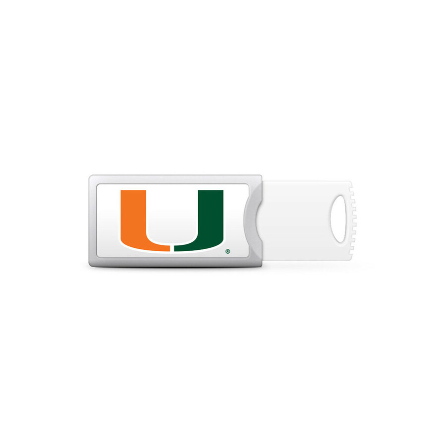 OTM University of Miami Push USB Flash Drive, Classic