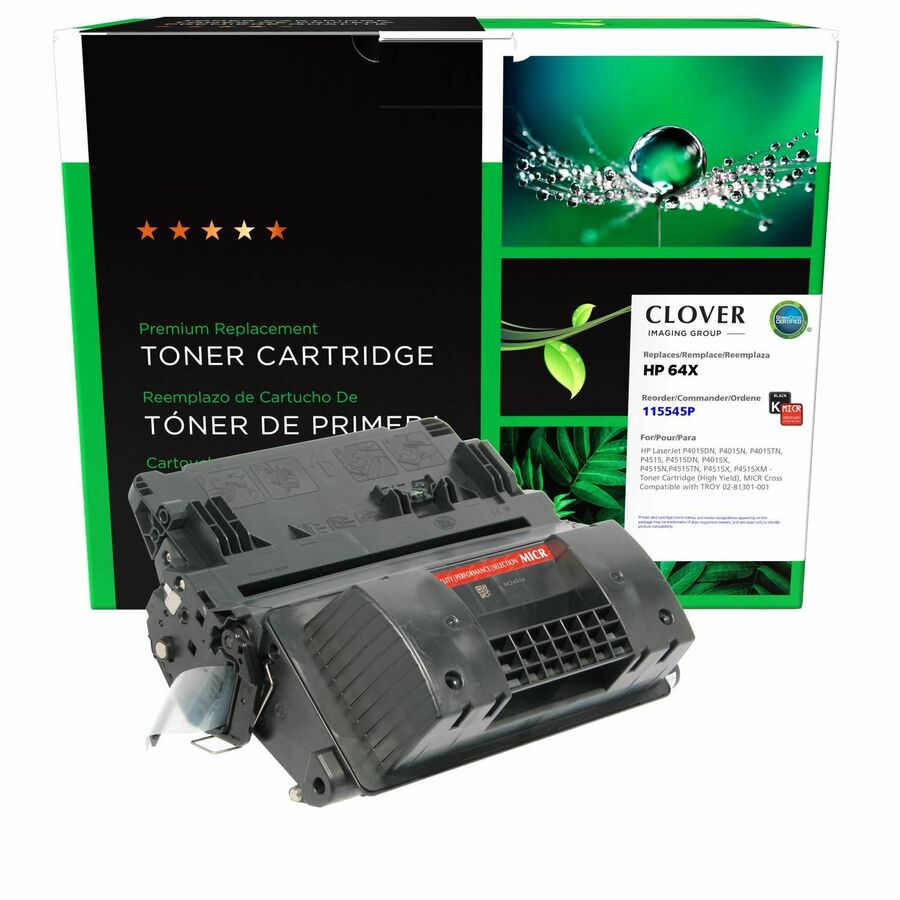 Clover Imaging Remanufactured High Yield MICR Toner Cartridge for HP CC364X, TROY 02-81301-001