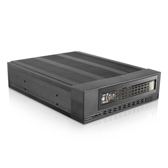 RAIDage T-7M1-SATA-KL Drive Bay Adapter for 5.25" - 6Gb/s SAS, Serial ATA/600 Host Interface Internal - Black