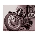 OTM Rugged Prints Black Mouse Pad, Motorcycle