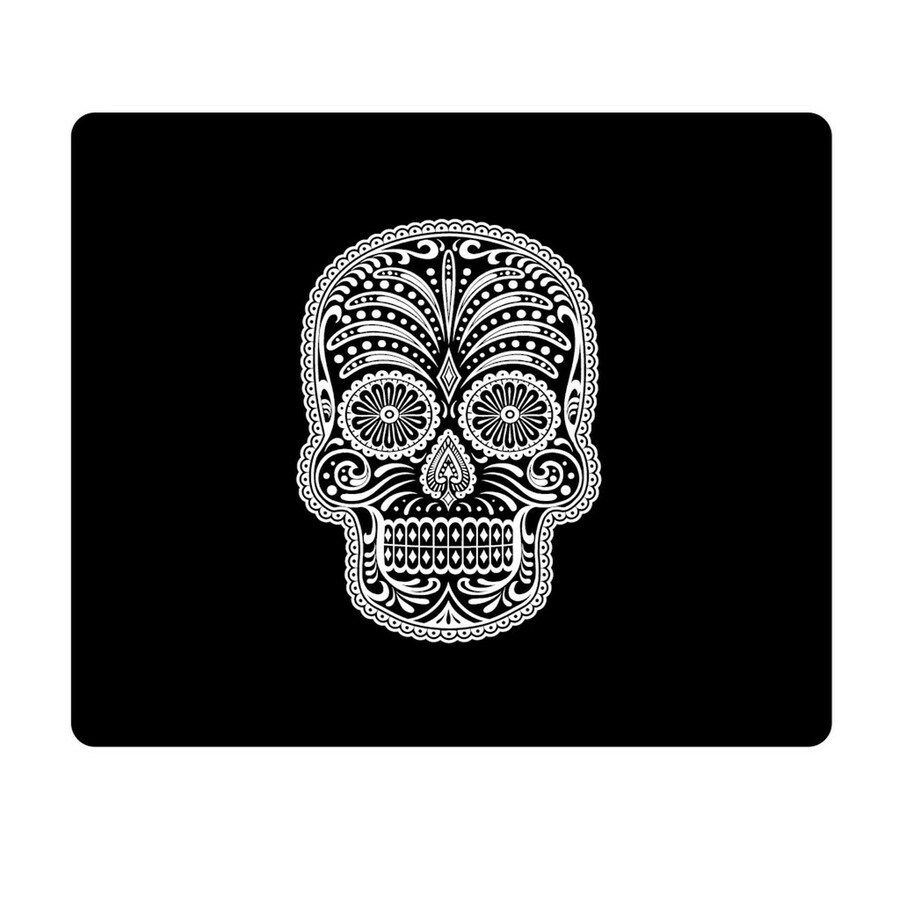 OTM Hipster Prints Black Mouse Pad, Mr. Sugarbones