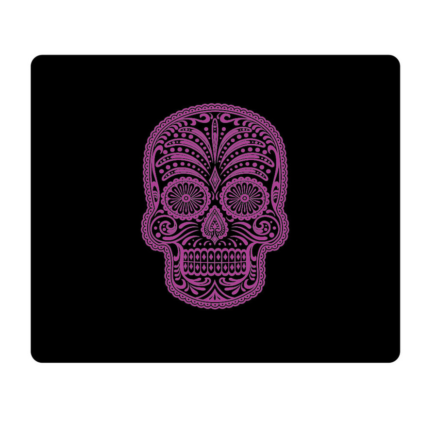OTM Hipster Prints Black Mouse Pad, Mrs. Sugarbones