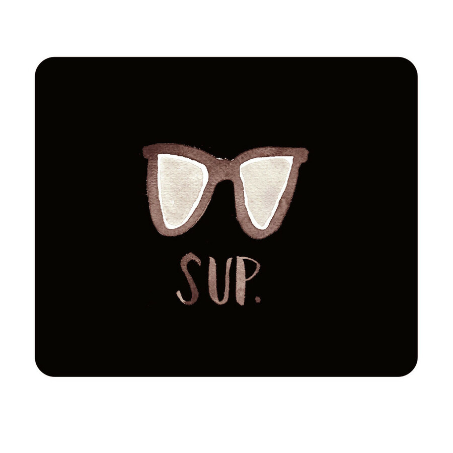OTM Artist Prints Black Mouse Pad, Sup Dude