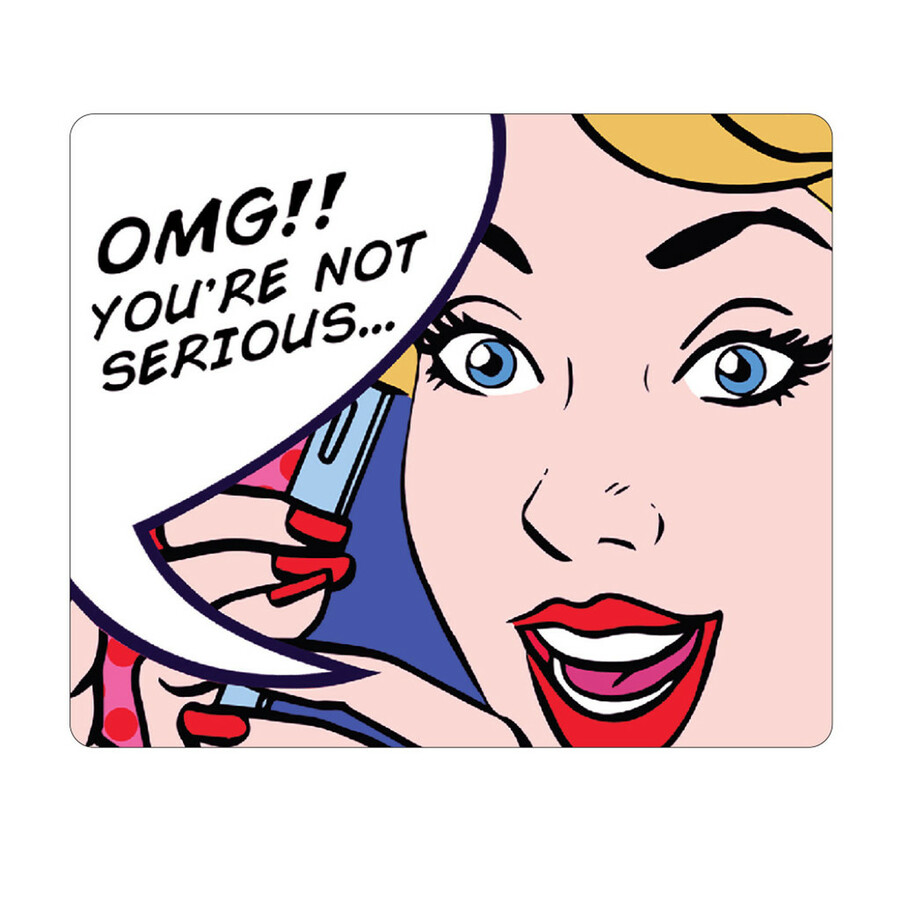 OTM POP Prints White Mouse Pad, Lady Lucy