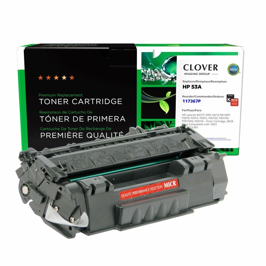 Clover Imaging Remanufactured MICR Toner Cartridge for HP Q7553A, TROY 02-81212-001