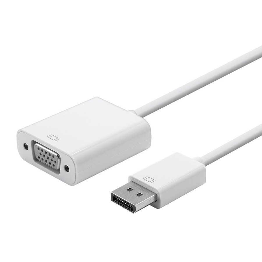 Monoprice DisplayPort 1.2a to VGA Active Adapter, White