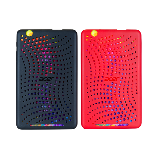 Acer B1-810 Tablet Bumper Cases (Black & Red)