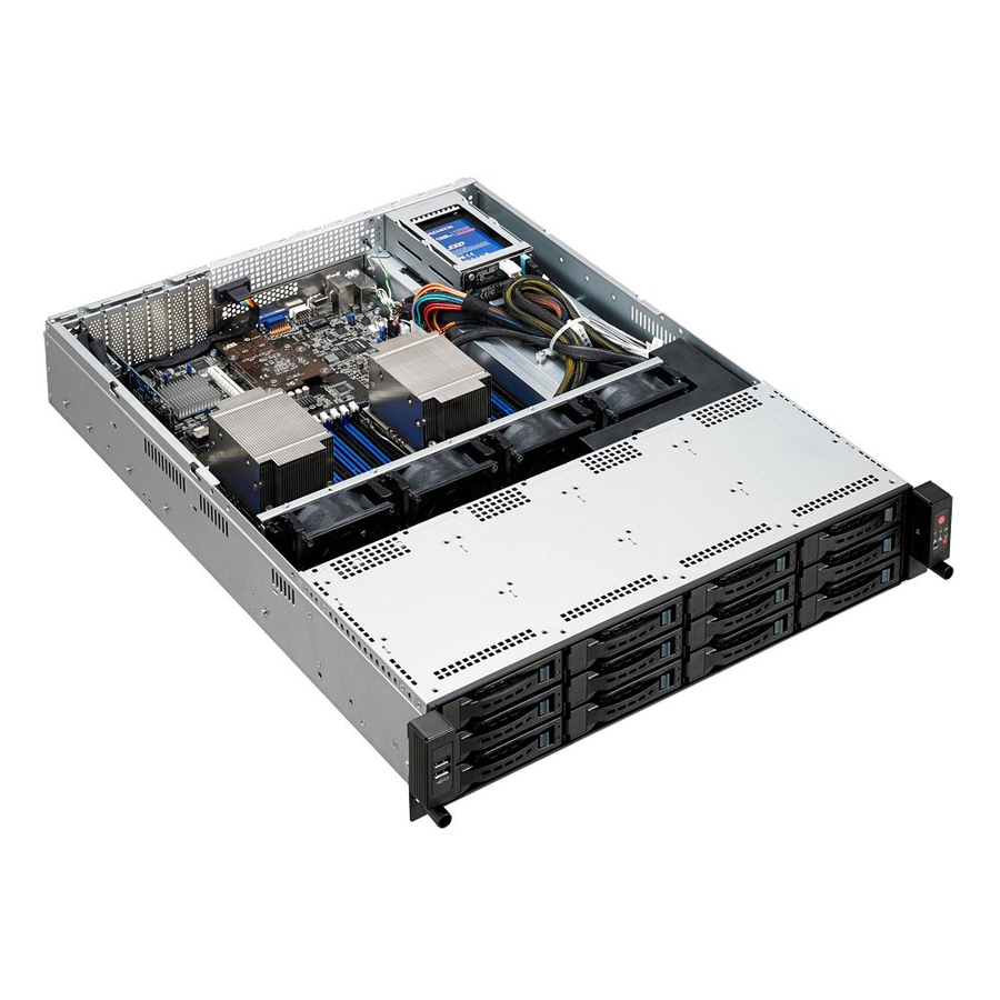 Asus RS520-E8-RS12-E V2 Barebone System - 2U Rack-mountable - Socket LGA 2011-v3 - 2 x Processor Support