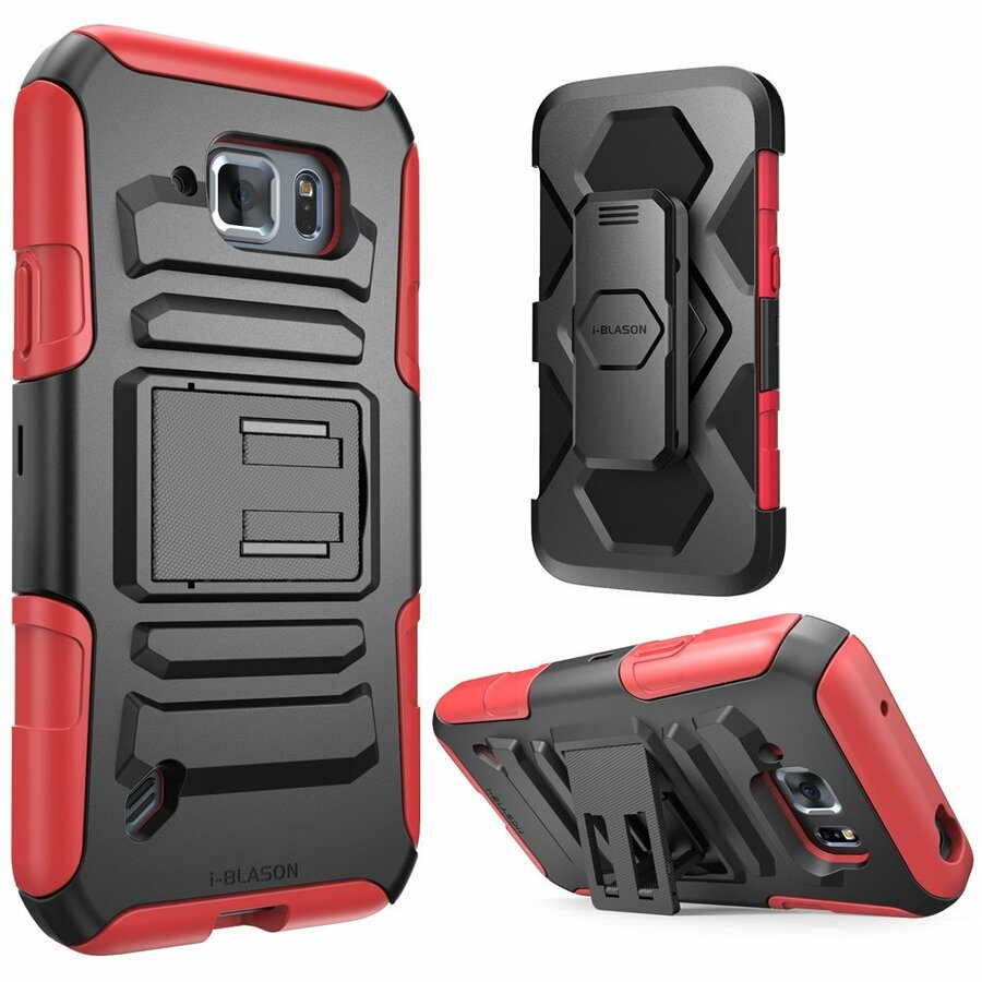 i-Blason Prime Carrying Case (Holster) Smartphone - Red