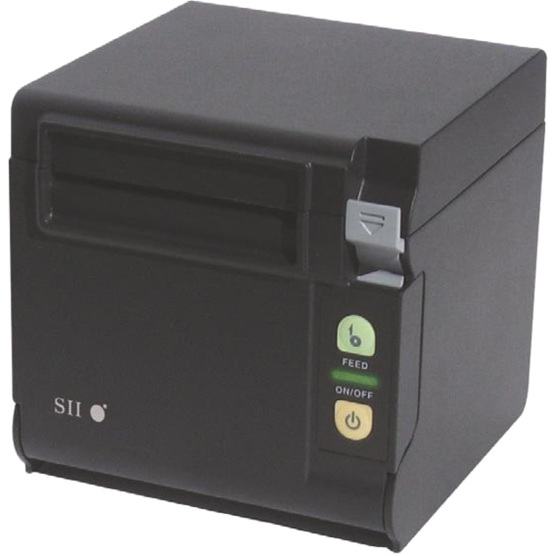 Seiko RP-D10 Desktop Direct Thermal Printer - Monochrome - Wall Mount - Label Print - Bluetooth - US - With Cutter - Black