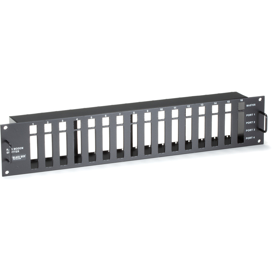 Black Box RS232 Passive Splitter Rackmount Chassis - 2U, RJ45