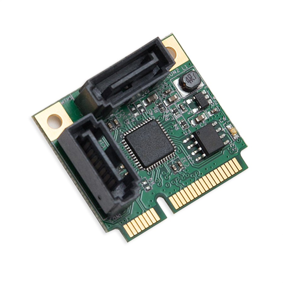 IO Crest Half Height 2 Port SATA III RAID Mini PCI-e 2.0 Card
