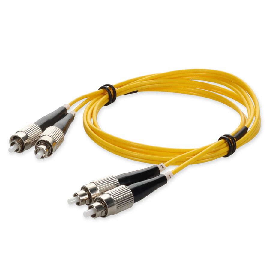 AddOn 5m FC to FC Yellow OS2 Duplex OFNR (Riser-Rated) SMF Fiber Patch Cable