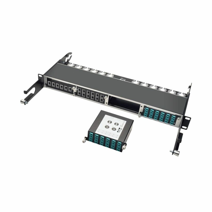 Eaton Tripp Lite Series 40Gb to 10Gb Breakout Cassette, (x2) 12-Fiber OM4 MTP/MPO ( Male with Pins ) to ( x12 ) LC Duplex