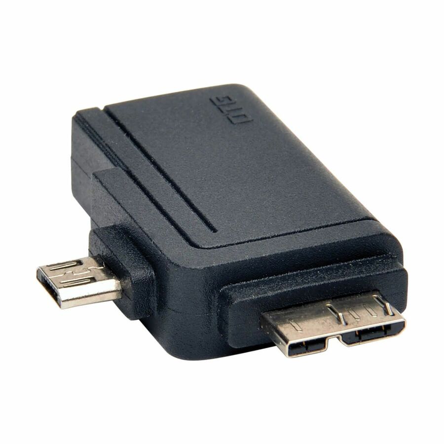 Eaton Tripp Lite Series 2-in-1 OTG Adapter, USB 3.0 Micro B Male and USB 2.0 Micro B Male to USB A Female