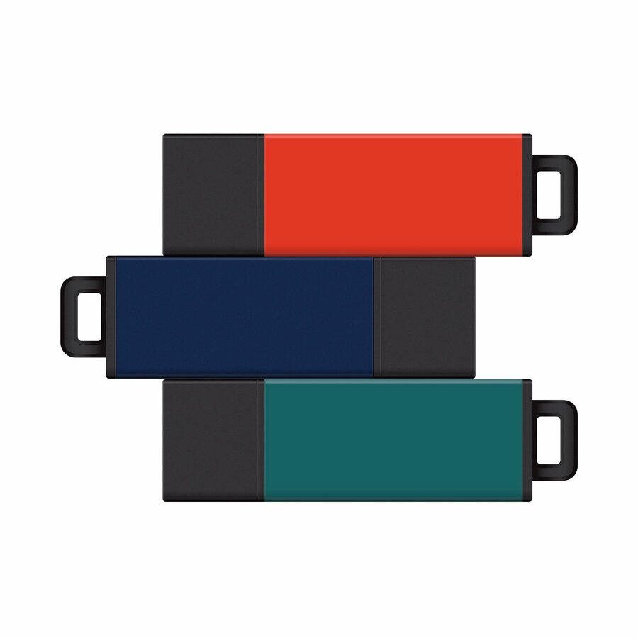 Centon 8GB USB 2.0 Pro2 3Pk (Orange, Blue, Teal)