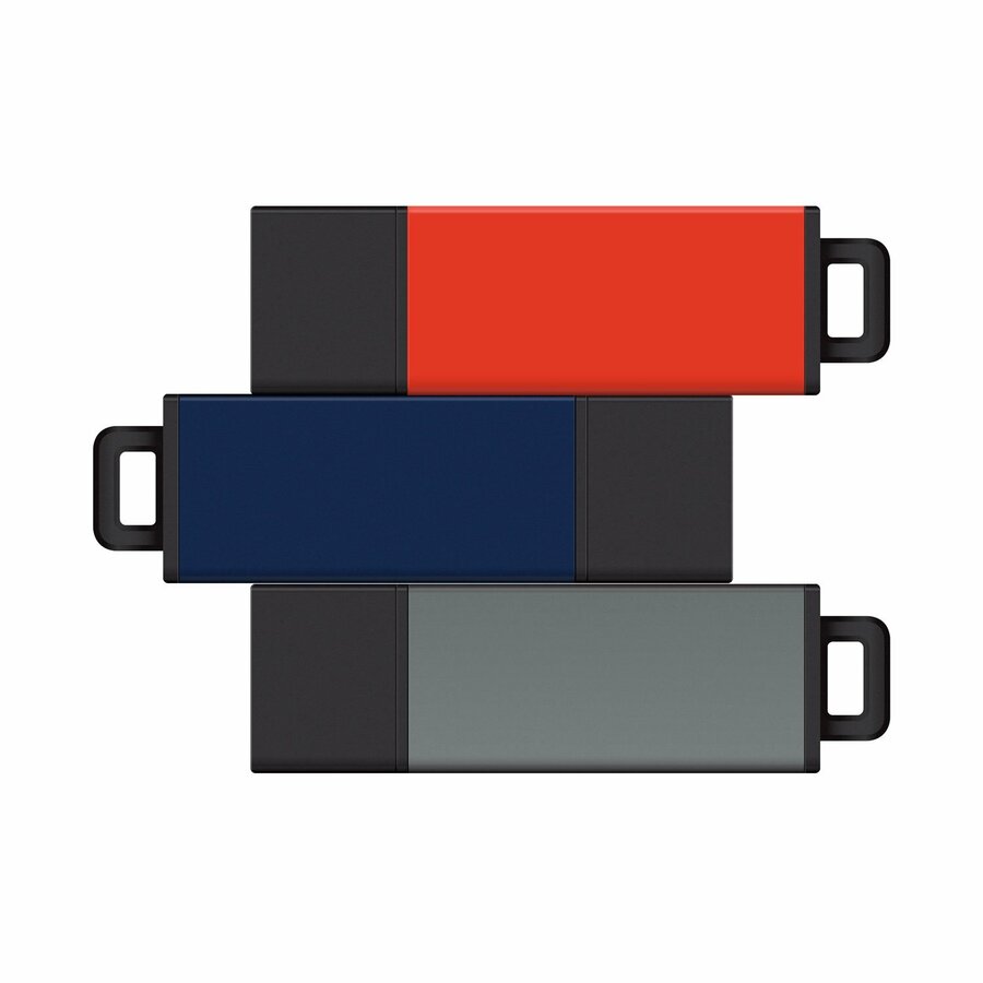 Centon 8GB USB 2.0 Pro2 3Pk (Orange, Blue, Grey)