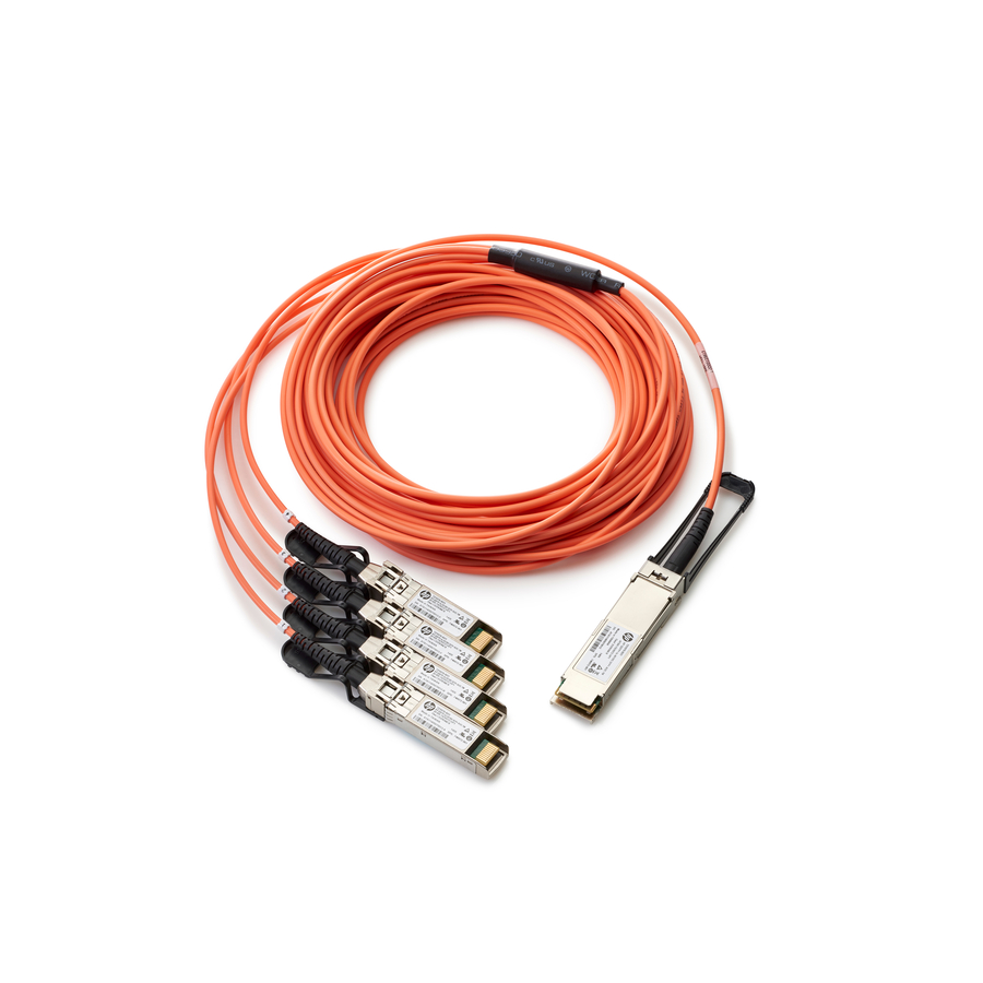 HPE BladeSystem c - Class QSFP+ to 4x10G SFP+ 15m Active Optical Cable