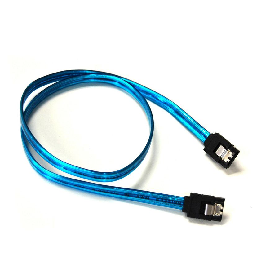 Bytecc UV Blue Serial ATA III 6Gbps Cable w/Locking Latch