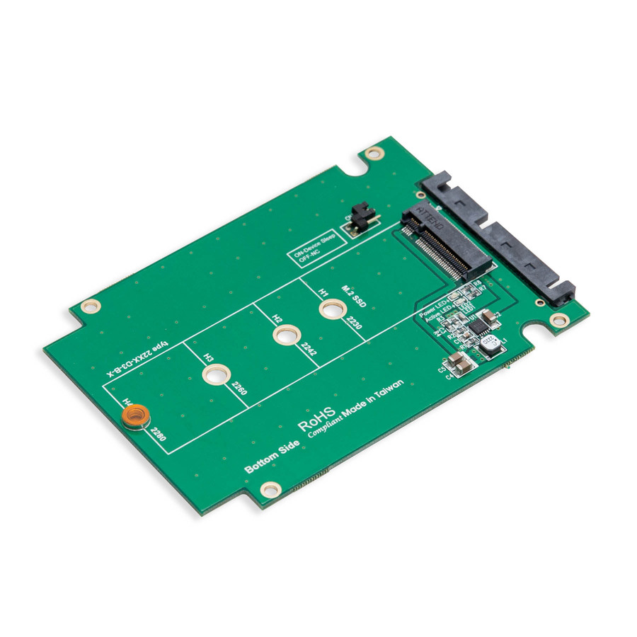 SYBA 2.5" SATA III to M.2 (NGFF) SSD Enclosure with Complete Screw Set