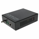 AddOn 10/100/1000Base-TX(RJ-45) to 1000Base-BXU(ST) BiDi SMF 1310nm/1550nm 20km POE Media Converter