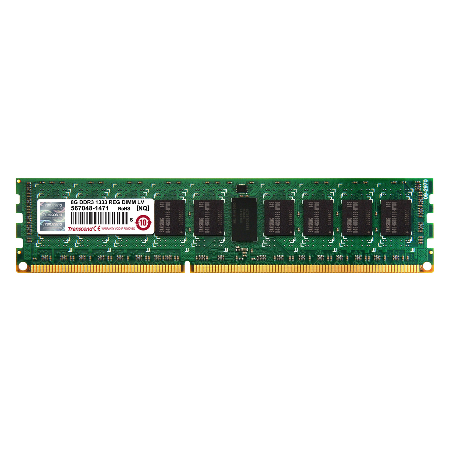 Transcend 8GB DDR3 1333 REG-DIMM CL9 2Rx8 LV