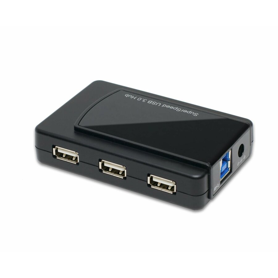 SYBA Multimedia InfoZone Combo USB 3.0 + USB 2.0 7-port Hub with USB 3.0 Cable and AC Adapter