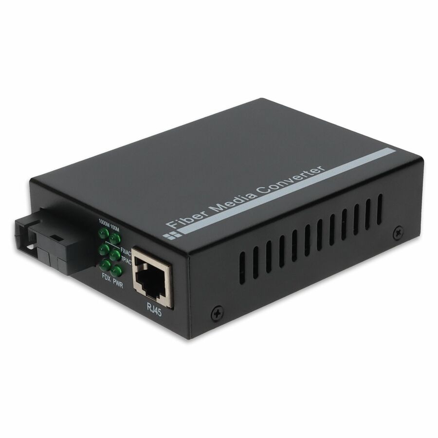 AddOn 10/100/1000Base-TX(RJ-45) to 1000Base-BXD(SC) BiDi SMF 1550nmTX/1490nmRX 60km Media Converter