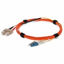 AddOn 3m SC (Male) Orange OM1 to LC (Male) Yellow OS2 Duplex OFNR Mode Conditioning Cable