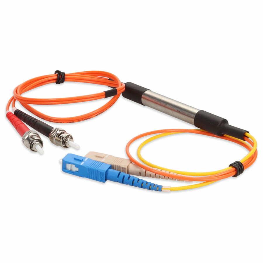 AddOn 3m ST (Male) Orange OM2 to SC (Male) Yellow OS2 Duplex OFNR Mode Conditioning Cable