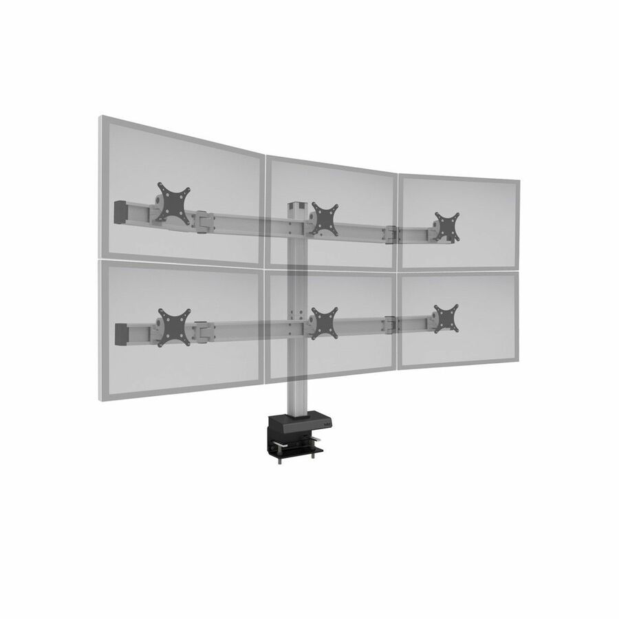 HAT Design Works Bild Desk Mount for Monitor - Vista Black - Landscape/Portrait